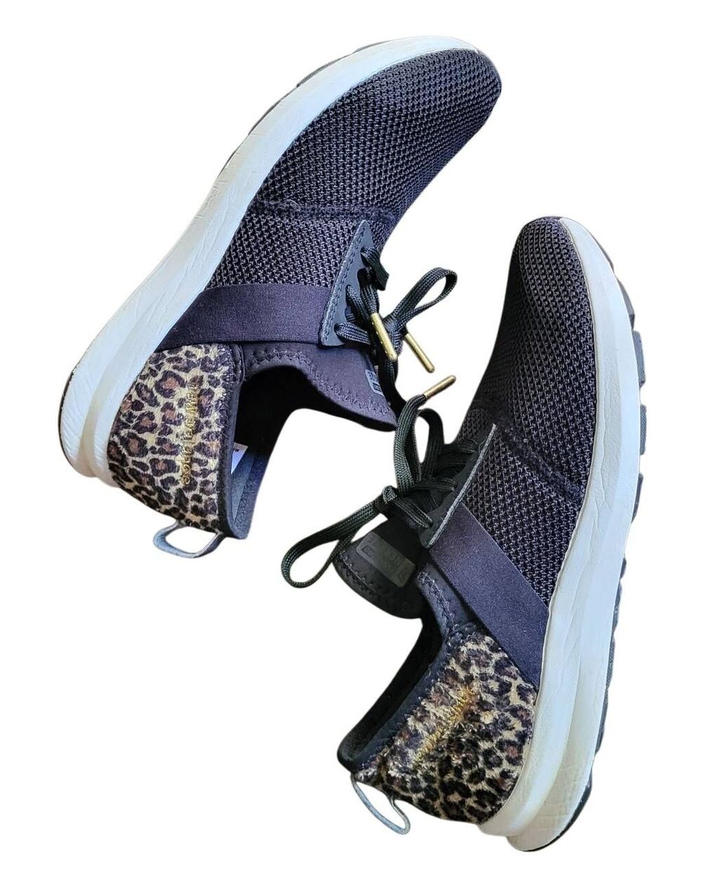 New Balance Sneakers Women's 8.5 Black Leopard Fuel Core Nergize Walking